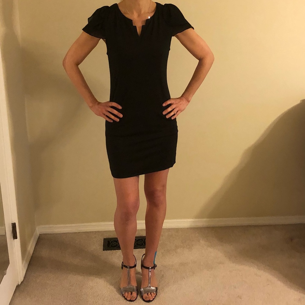 Cute Sexy Little Black Dress Small Cap Sleeve LBD
